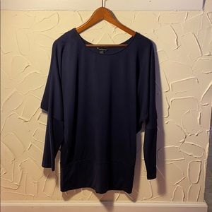 Forever 21 Navy Blue Dolman Shirt